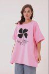 1677 plus size tshirt me flower alocasia 13