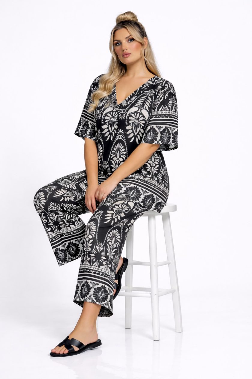 Γυναικεία Σετ με εντυπωσιακό boho-ethnic μοτίβο Plus Size