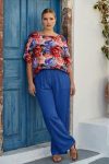 Γυναικεία Floral Μπλούζα με Έντονα Χρώματα & Αέρινη Γραμμή