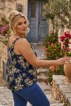 5051-2 floral bluza plus size