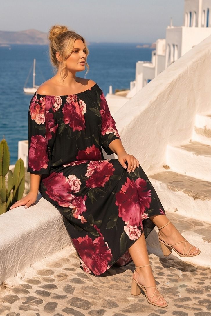 Γυναικείο Maxi φόρεμα με floral print